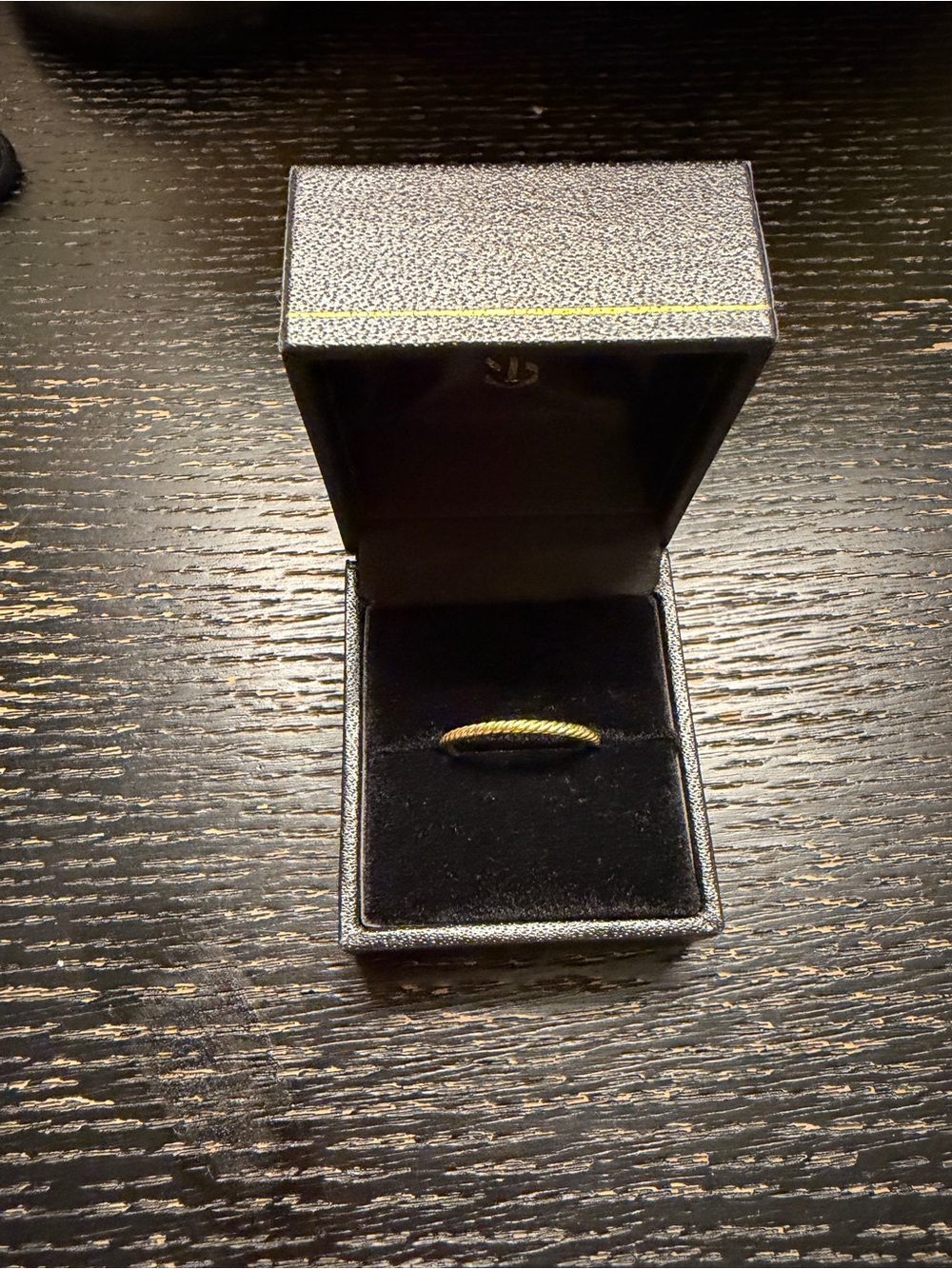 David Yurman Yellow Gold Twisted Cable Ring